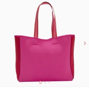 Summersalt Neoprene Beach Tote in Pink/Red
